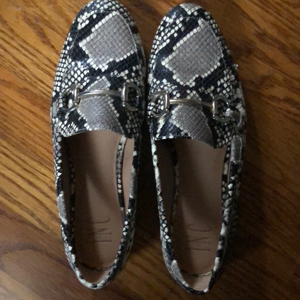 Inc snake loafers